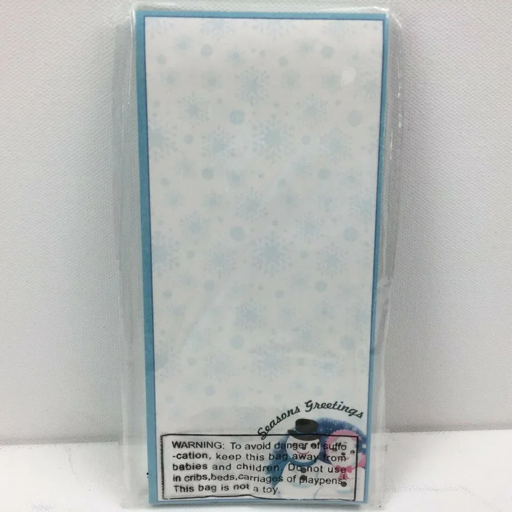 Season Greetings Patriotic Magnetic List Note Pad Paper Set Snowmen Fireworks